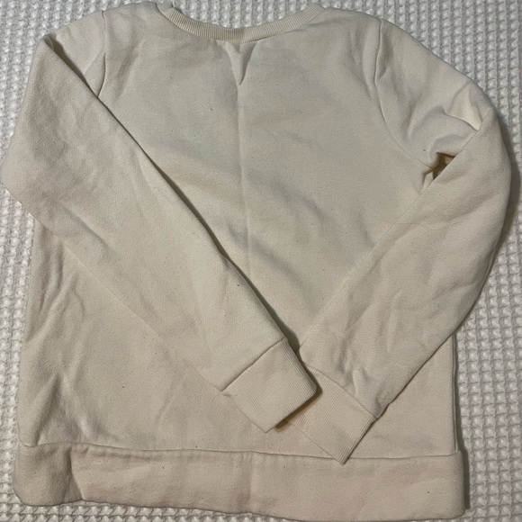 Cream Long Sleeve Sweatshirt with Snow White Print - Picture 3 of 4